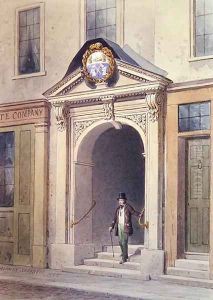 The Entrance to Butchers Hall, 1855 by Thomas Hosmer Shepherd