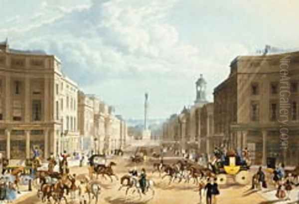 Lower Regent Street, pub. by Ackermann, c.1835 - view 1