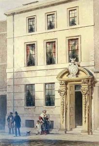 The New Front of Painter Stainers Hall, 1850 by Thomas Hosmer Shepherd