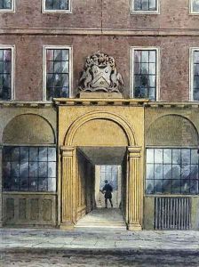 The Entrance to Weavers Hall,1854 by Thomas Hosmer Shepherd
