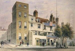 The Old George on Tower Hill by Thomas Hosmer Shepherd