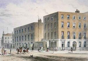 View of Soho Square and the Catholic Chapel, 1850 View of Soho Square and the Catholic Chapel, 1850