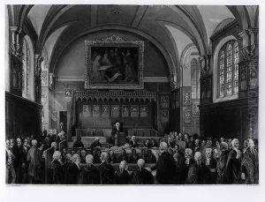 Lincolns Inn Hall, engraved by H. Melville