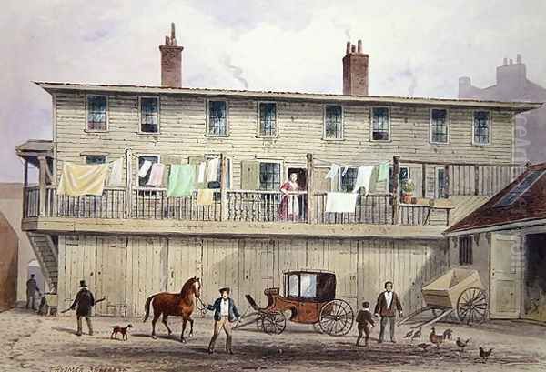 The Old Vine Inn, Aldersgate Street, 1855 - view 1