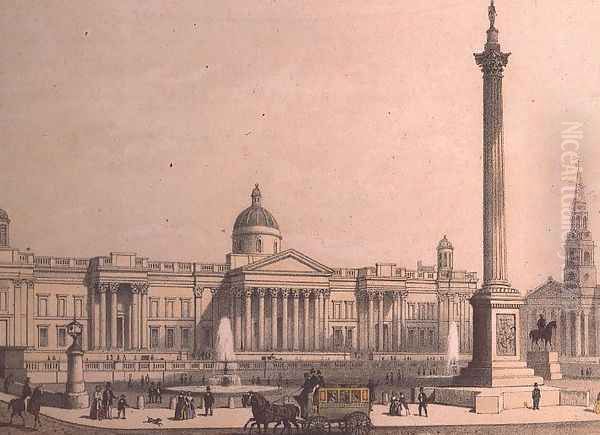 The National Gallery with Nelsons Column - view 1