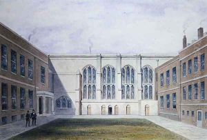 The Inner Court of Merchant Taylors Hall, 1853 by Thomas Hosmer Shepherd