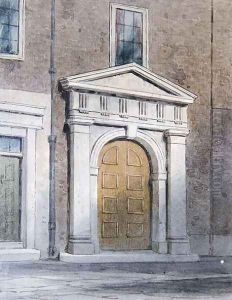 The Entrance to Masons Hall, 1854