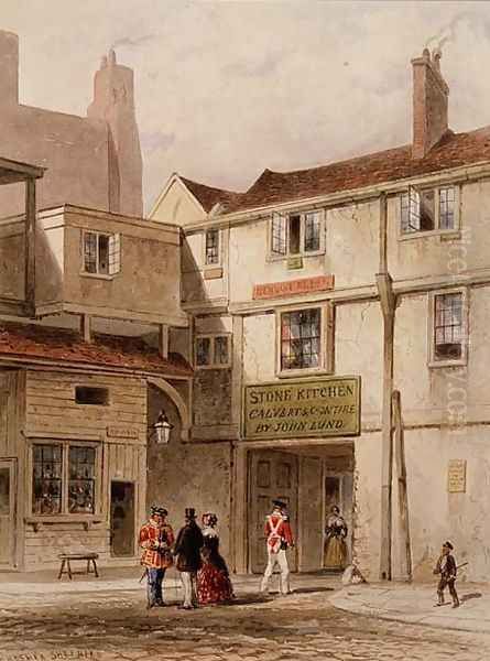 The celebrated canteen in the Tower - called The Stone Kitchen - pulled down 1827 - view 1