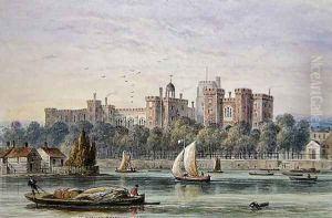 View of Lambeth Palace from the Thames, 1837 by Thomas Hosmer Shepherd