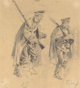 Study Of Soldiers For The Panorama The Defence Of Sevastopol