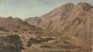 A Mountain Village In The Caucasus