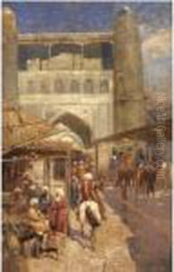 Oriental Market by Franz Roubaud