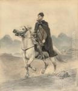 Cossack Horseman by Franz Roubaud