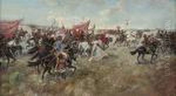 Cossacks Riding Into Battle - view 1