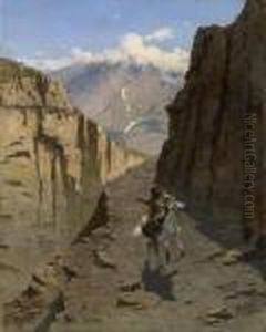 Mountain Pass by Franz Roubaud