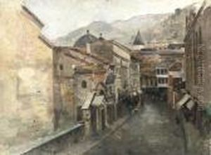 A Georgian Town by Franz Roubaud