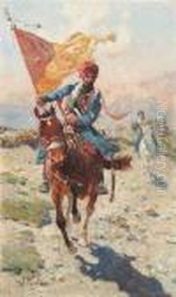 Roubaud, Franz. A Circassian On Horseback - view 1