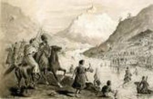 A Blessing Of The Water In The Caucasus by Franz Roubaud