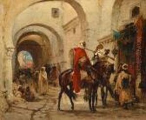A Bazaar In Egypt by Henri Julien Rousseau