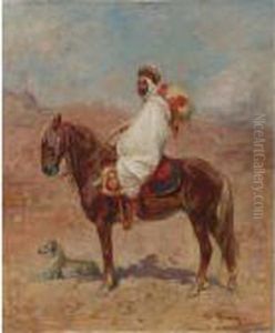 Arab Horseman With Hound by Henri Julien Rousseau