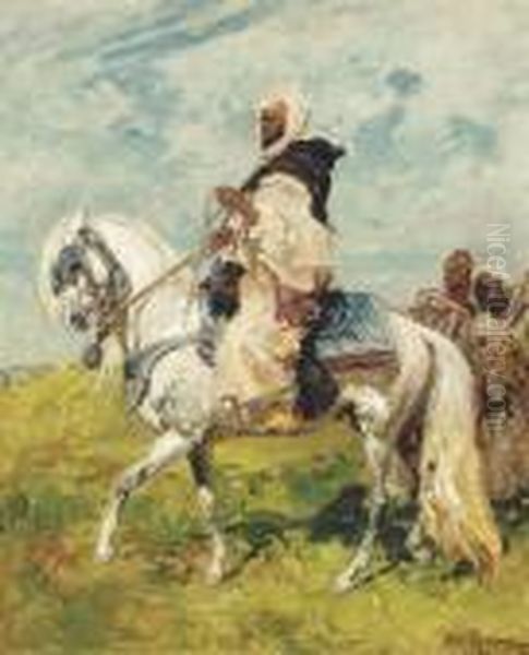 A Chieftan On A White Stallion - view 1