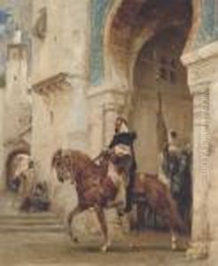 Horseman Leaving A Palace by Henri Julien Rousseau