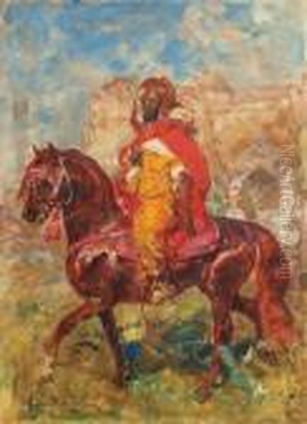 Cavalier Au Manteau Rouge - view 1