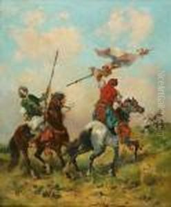 Warriors by Henri Julien Rousseau