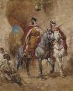 Moroccan Horsemen Before A City Gate by Henri Julien Rousseau