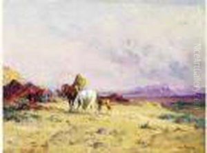 " Campement, Cavalier Et Ses Chevaux (tunisie) ". " Campement, Cavalier Et Ses Chevaux (tunisie) ".