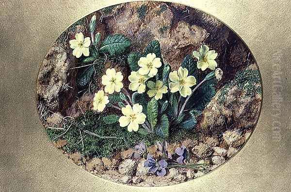 Primroses and Violets - view 1