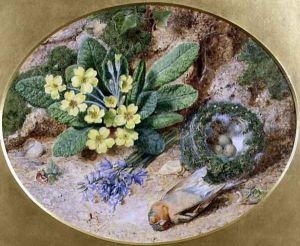 Still Life With Birds Nest by John Sherrin