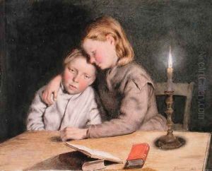 The Bedtime Story Ended, 1869 by John Sherrin