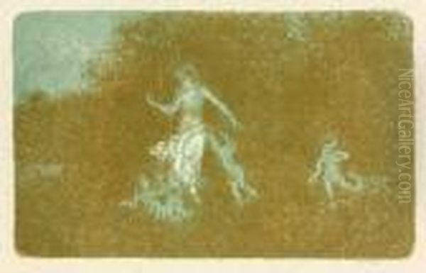 Amours Jouant Aupres D'une Nymphe - view 1