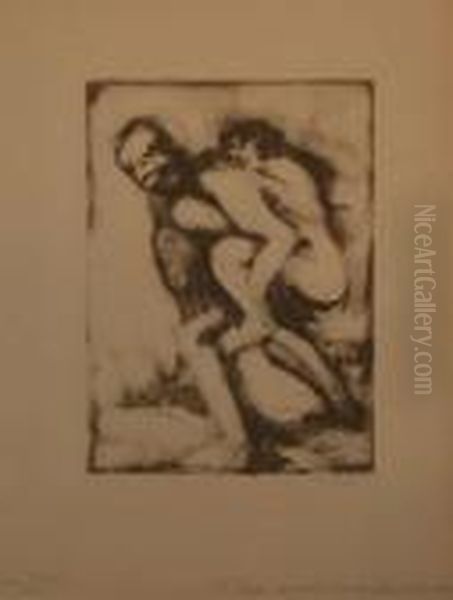 Faune Emportant Une Nymphe Sur Son Dos - view 1