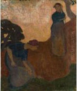 Femme Dans Un Paysage