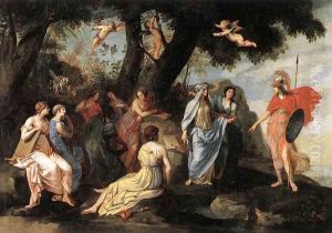 Minerva and the Muses 1640-45 by Jacques Stella