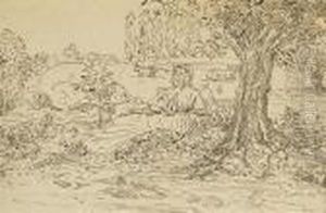 Femme Dans Un Paysage by Ker Xavier Roussel