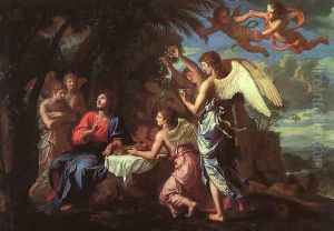 Christ Served by the Angels by Jacques Stella
