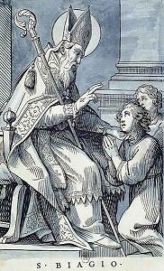 St. Blaise curing a sick child St. Blaise curing a sick child