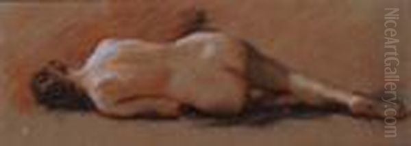 Femme Nue Allongee De Dos - view 1