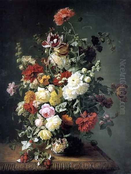 A Still life with Flowers and Wild Raspberries - view 1