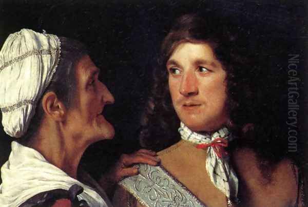 Young Man and the Procuress c. 1660 - view 1
