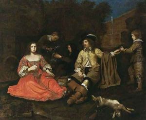A Hunting Company Resting c. 1651