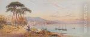 Italian Lake Scene by Charles Rowbotham