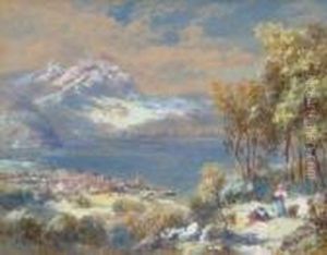 Lake Lucerne And Lake Geneva by Charles Rowbotham