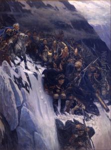 Suvorov's Army Crossing the Alps in 1799, 1899