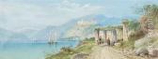Summery Landscape At An Italian Lake - view 1