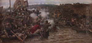 Yermak's Conquest of Siberia in 1582, 1895 by Vasilij Ivanovic Surikov