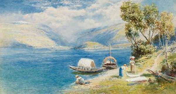 Lake Como With Bellagio In The Distance, Italy - view 1